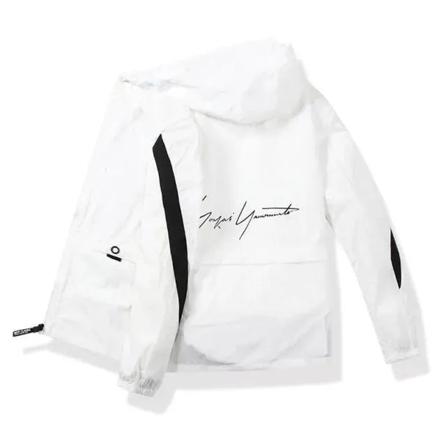 Men’s Graphic Windbreaker Jacket Casual Style