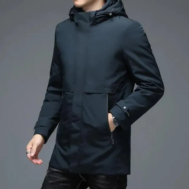 Men’s Hooded Puffer Jacket Winter Style