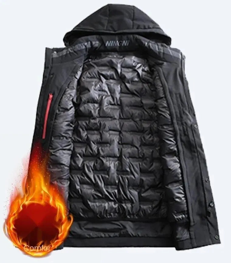 Men’s Hooded Puffer Jacket Winter Style