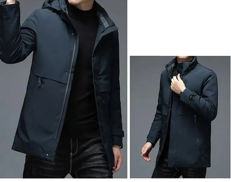 Men’s Hooded Puffer Jacket Winter Style
