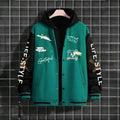 Men’s Hooded Varsity Jacket Casual Style