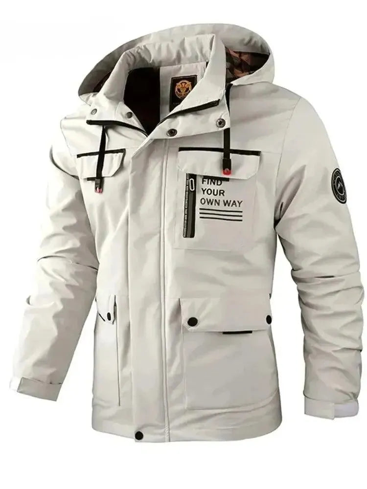Men’s Hooded Waterproof Jacket Outdoor Wear