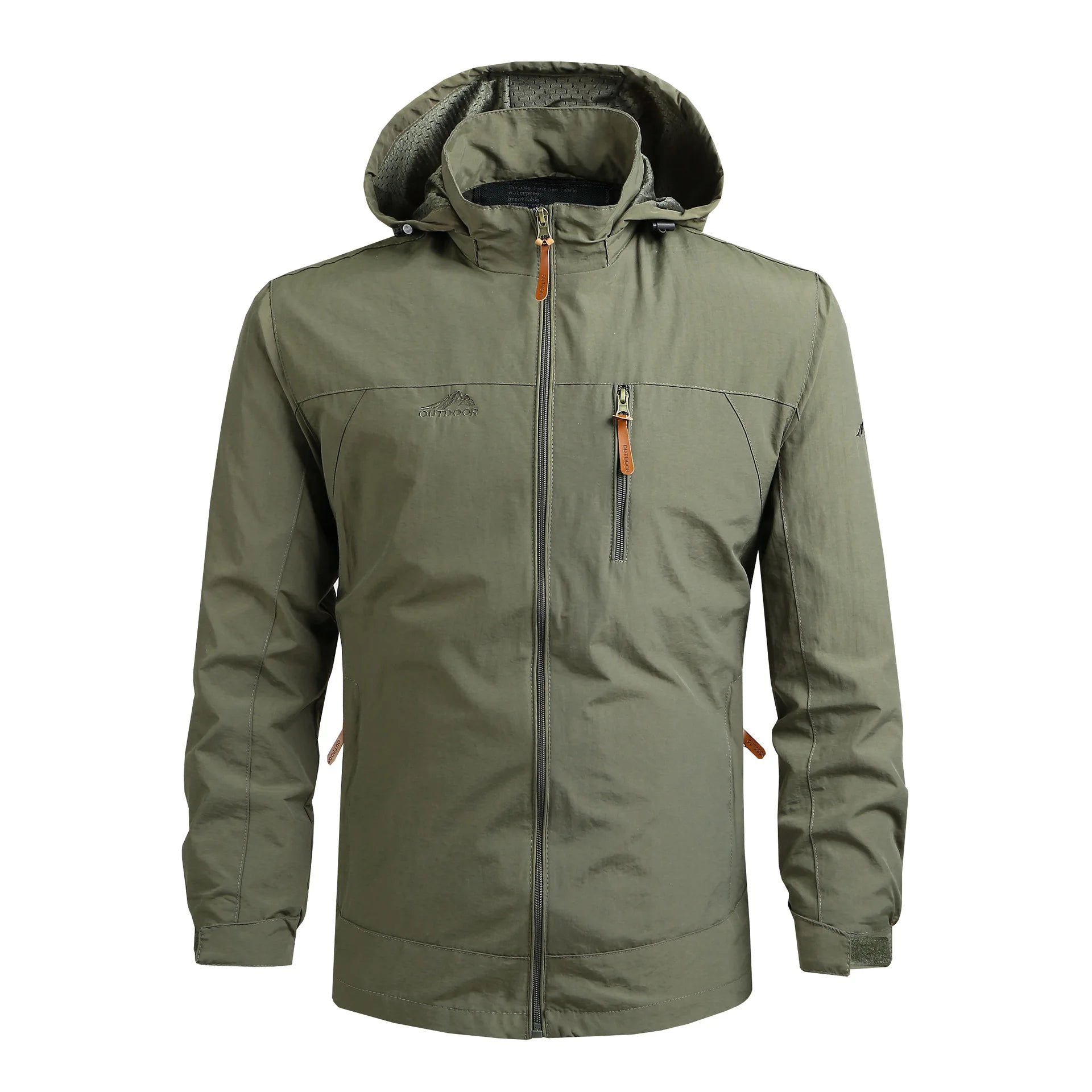 Men's Hooded Windbreaker Jacket Lightweight Outdoor Style