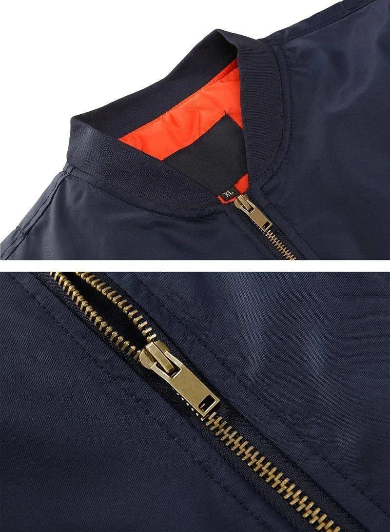 Men’s Lightweight Bomber Jacket Casual Style