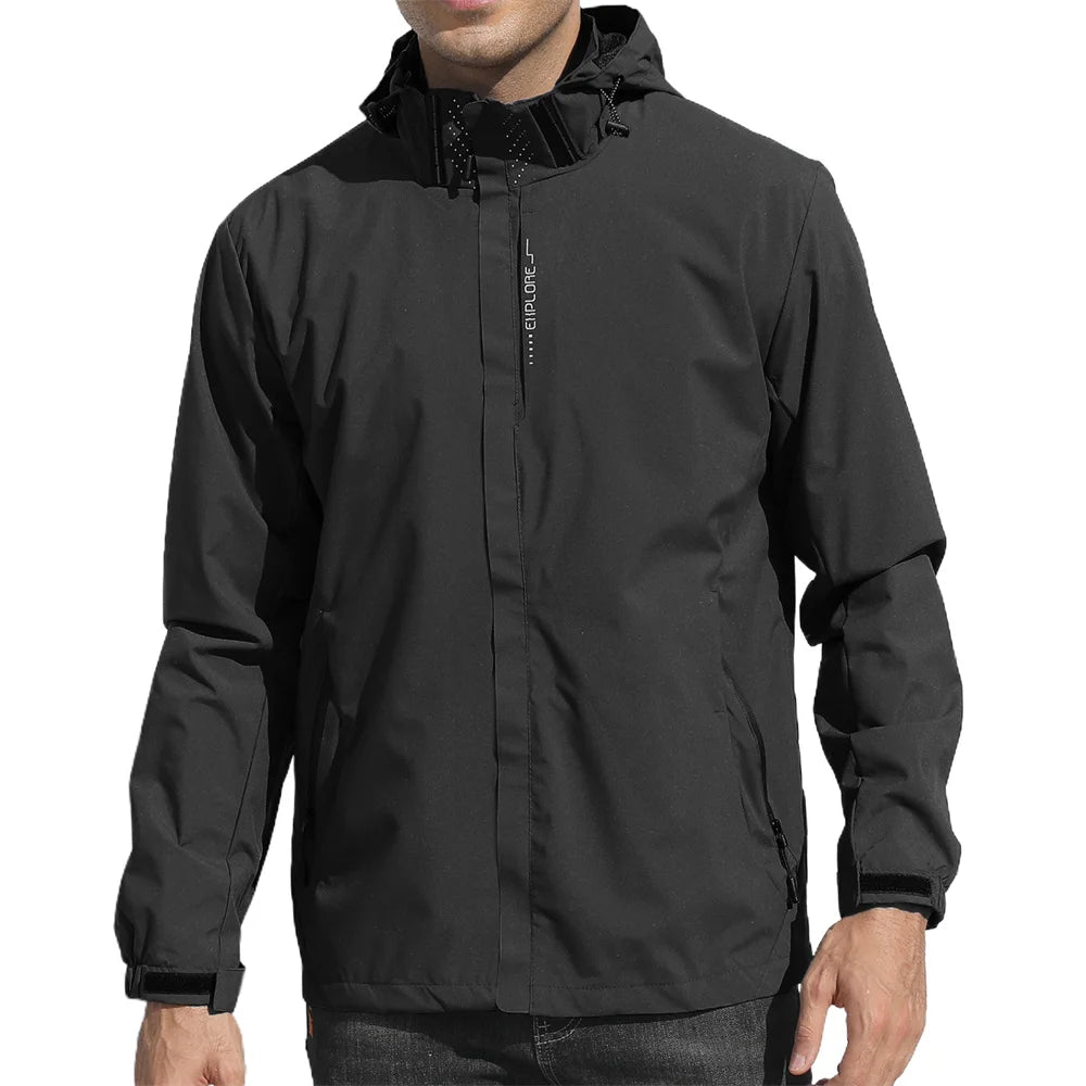 Men's Lightweight Waterproof Jacket Slim Fit Outdoor Style