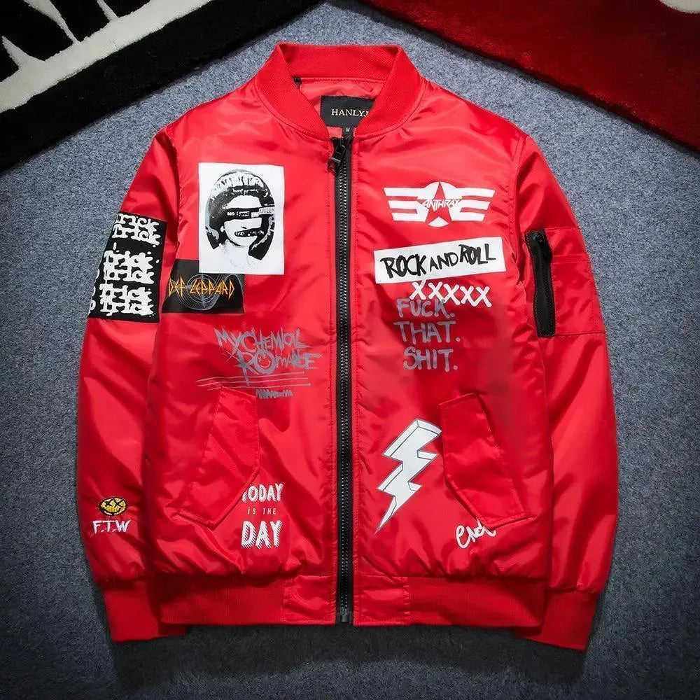 Men’s Mandarin Collar Bomber Jacket Style