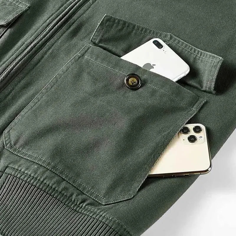Men’s Military Bomber Jacket Vintage Style