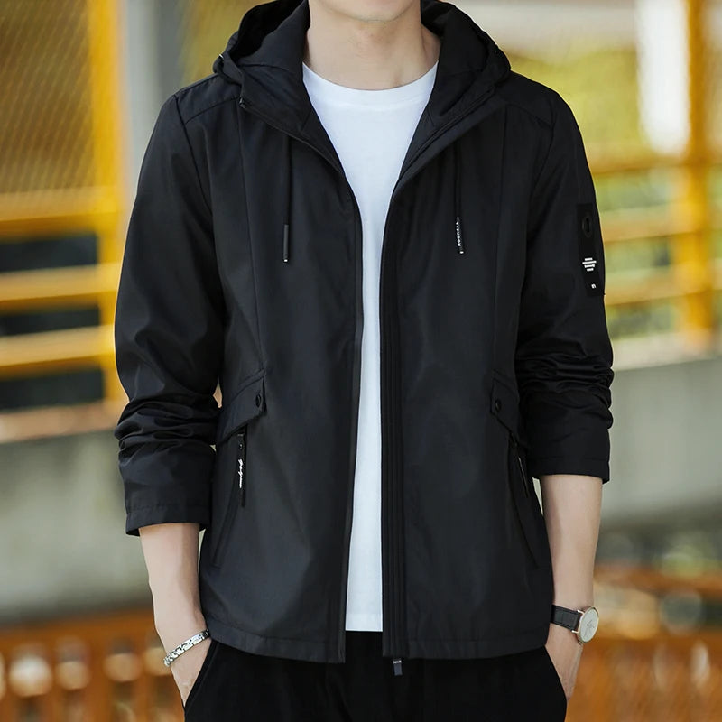 Men's Military Windbreaker Jacket Lightweight Outdoor Style