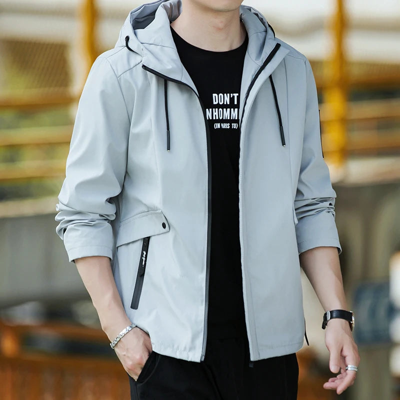 Men's Military Windbreaker Jacket Lightweight Outdoor Style
