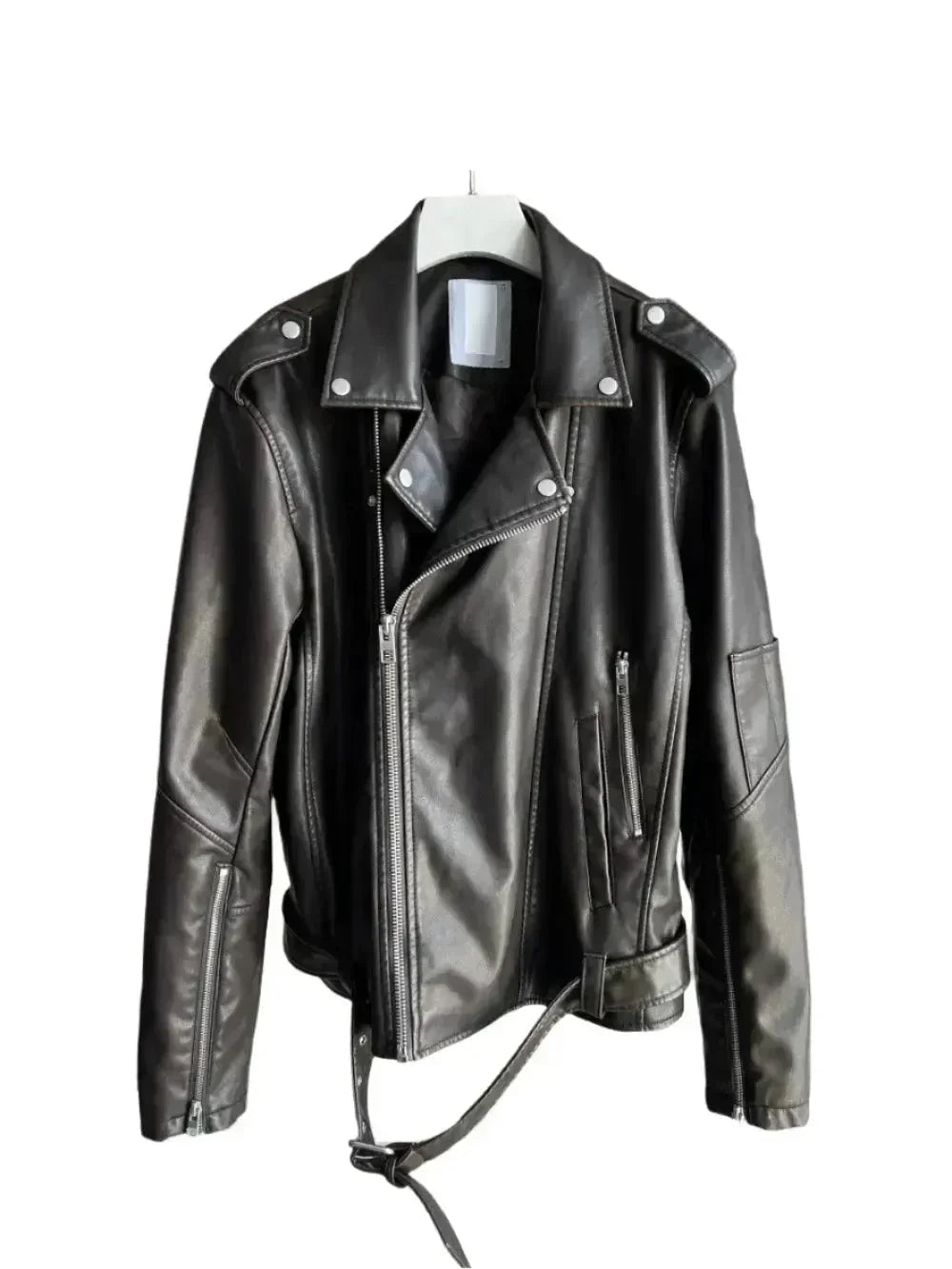 Men’s Moto Bomber Jacket Loose Fit Style