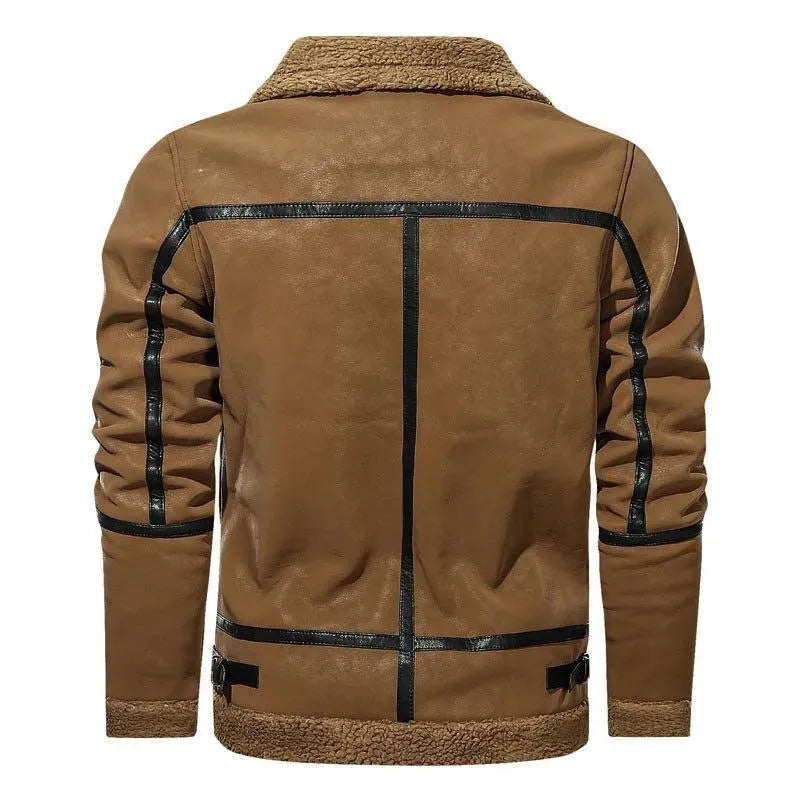 Men’s Moto Fleece Jacket Rugged Style