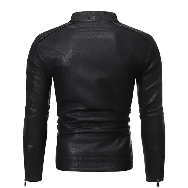 Men’s Motorcycle Jacket Slim Fit Style