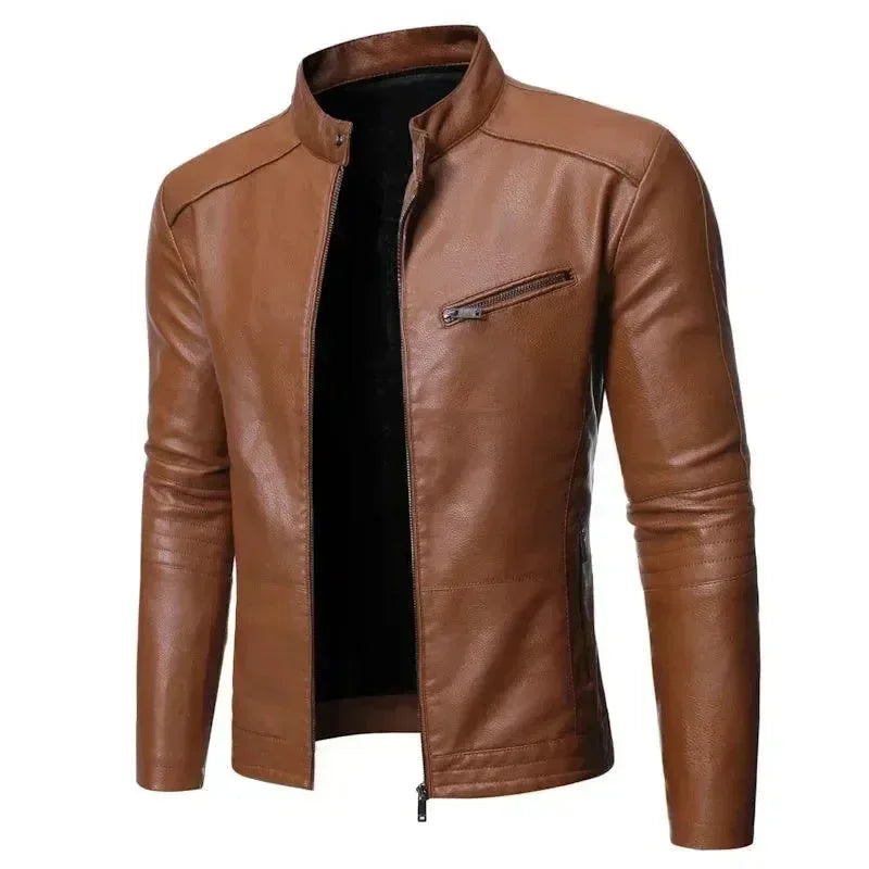 Men’s Motorcycle Jacket Slim Fit Style
