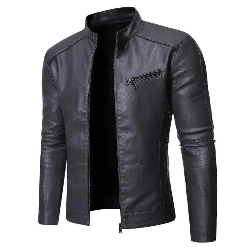 Men’s Motorcycle Jacket Slim Fit Style
