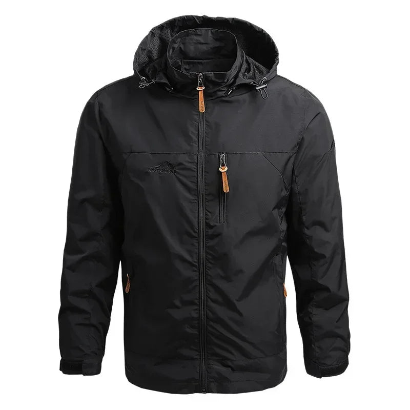 Men's Outdoor Windbreaker Jacket Lightweight Casual Style