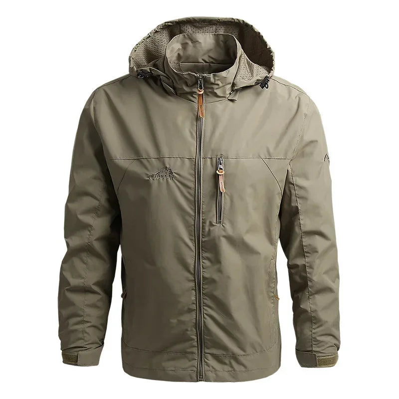Men's Outdoor Windbreaker Jacket Lightweight Casual Style