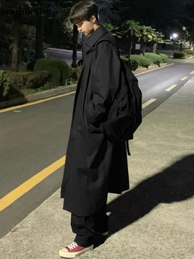 Men's Oversized Coat Relaxed Fit Casual Style