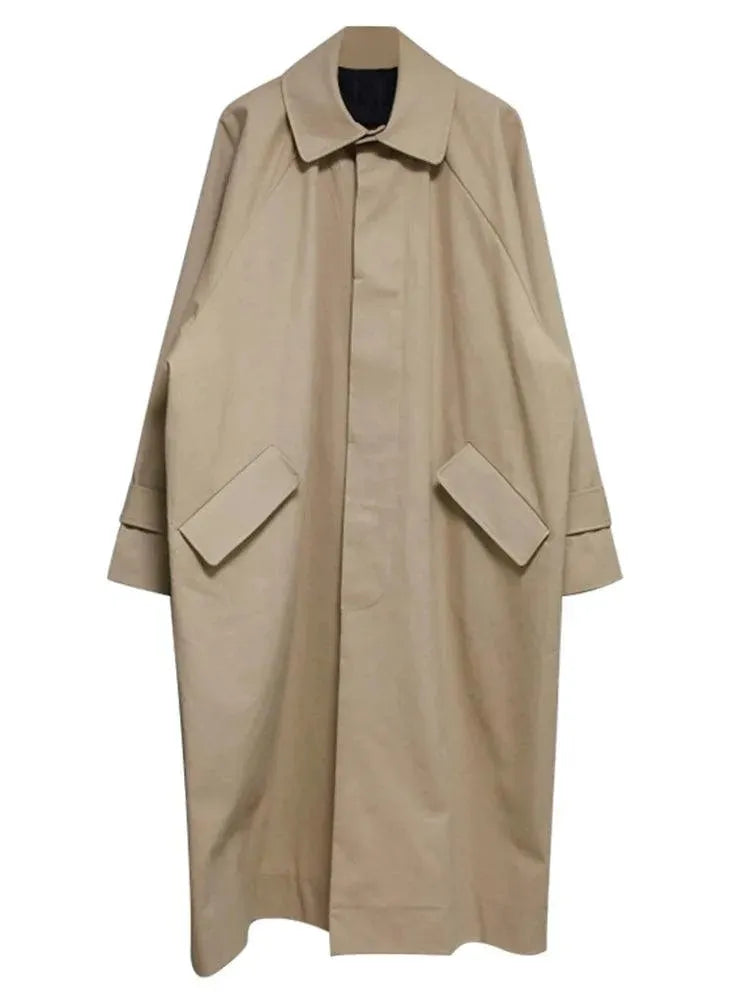 Men's Oversized Coat Relaxed Fit Casual Style