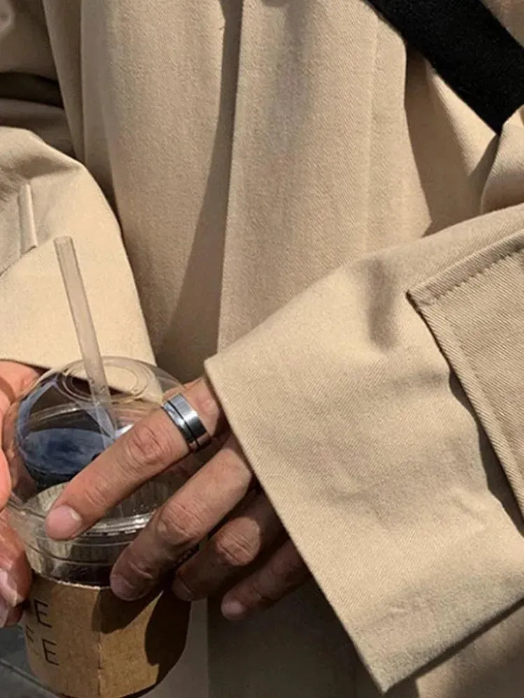 Men's Oversized Coat Relaxed Fit Casual Style