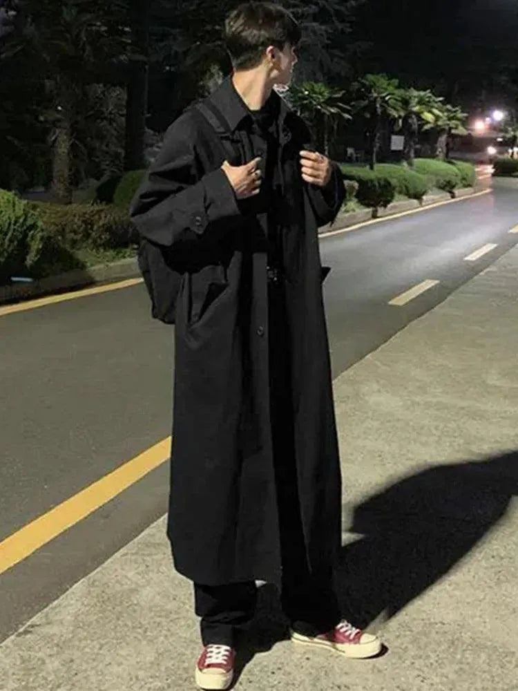 Men's Oversized Coat Relaxed Fit Casual Style