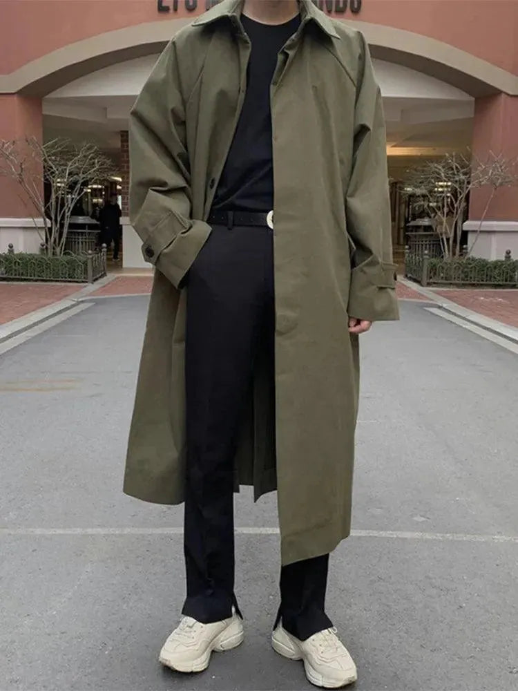 Men's Oversized Coat Relaxed Fit Casual Style