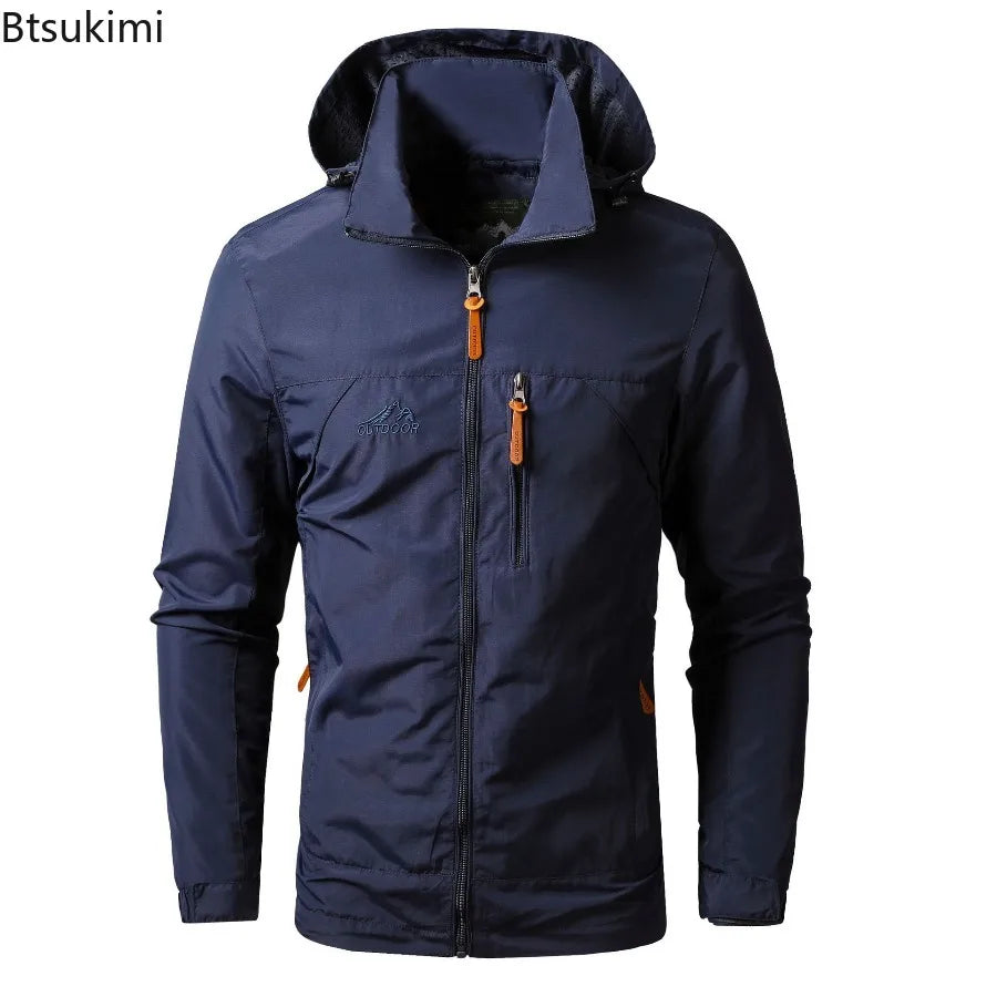 Men's Oversized Windbreaker Jacket Lightweight Casual Style