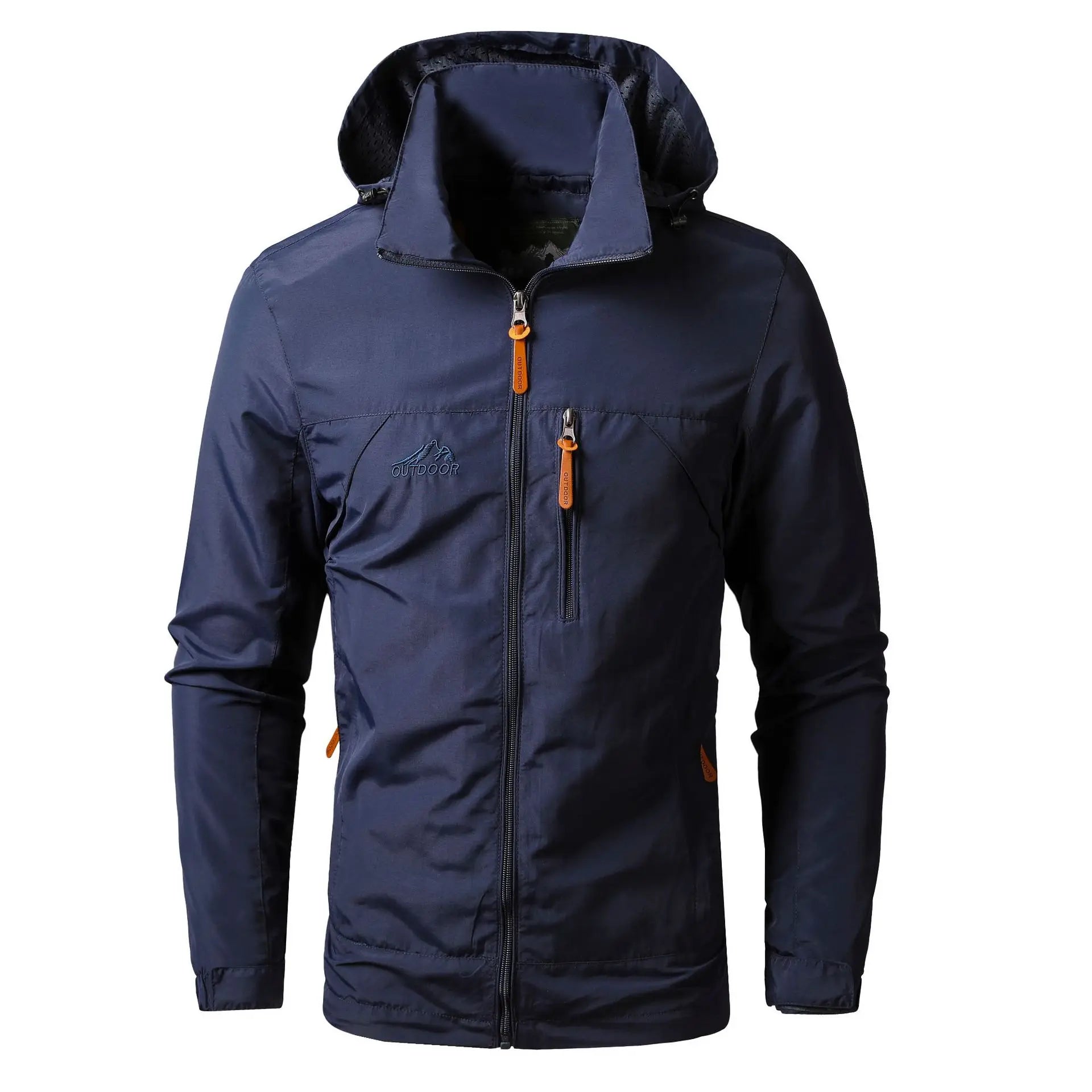 Men's Oversized Windbreaker Jacket Lightweight Casual Style
