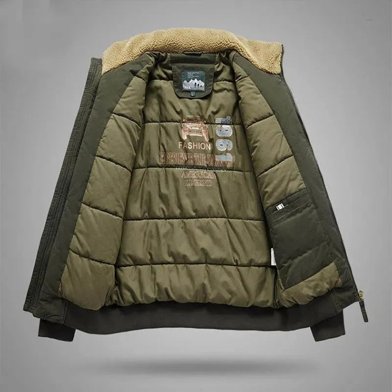 Men’s Quilted Bomber Jacket Casual Style
