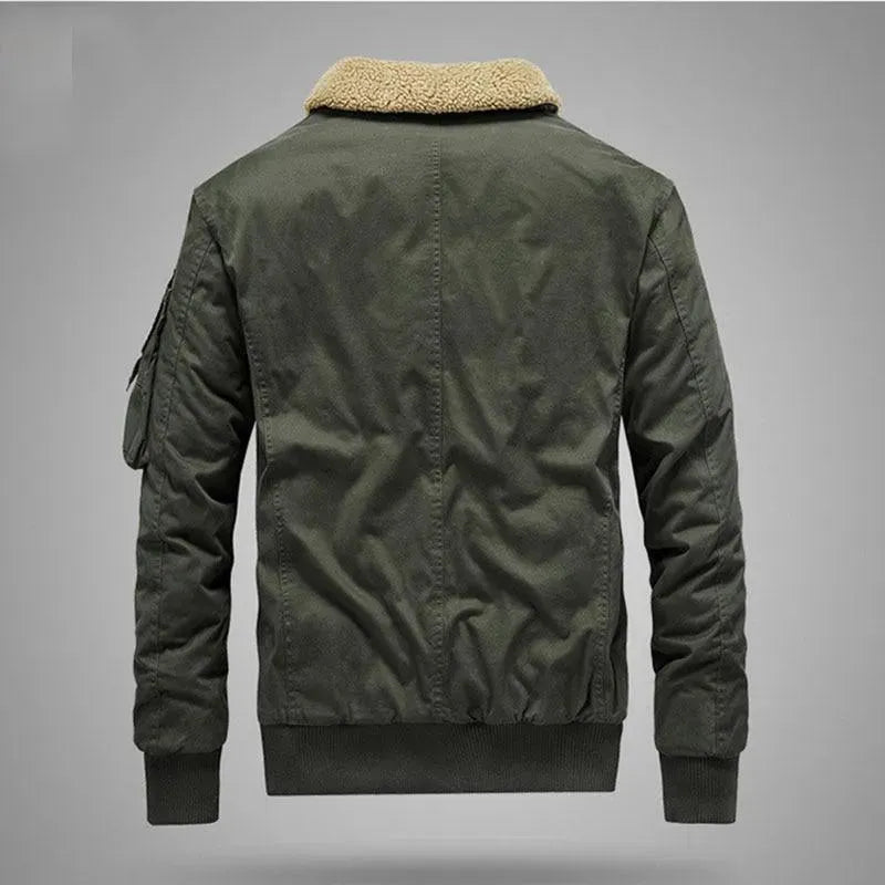 Men’s Quilted Bomber Jacket Casual Style