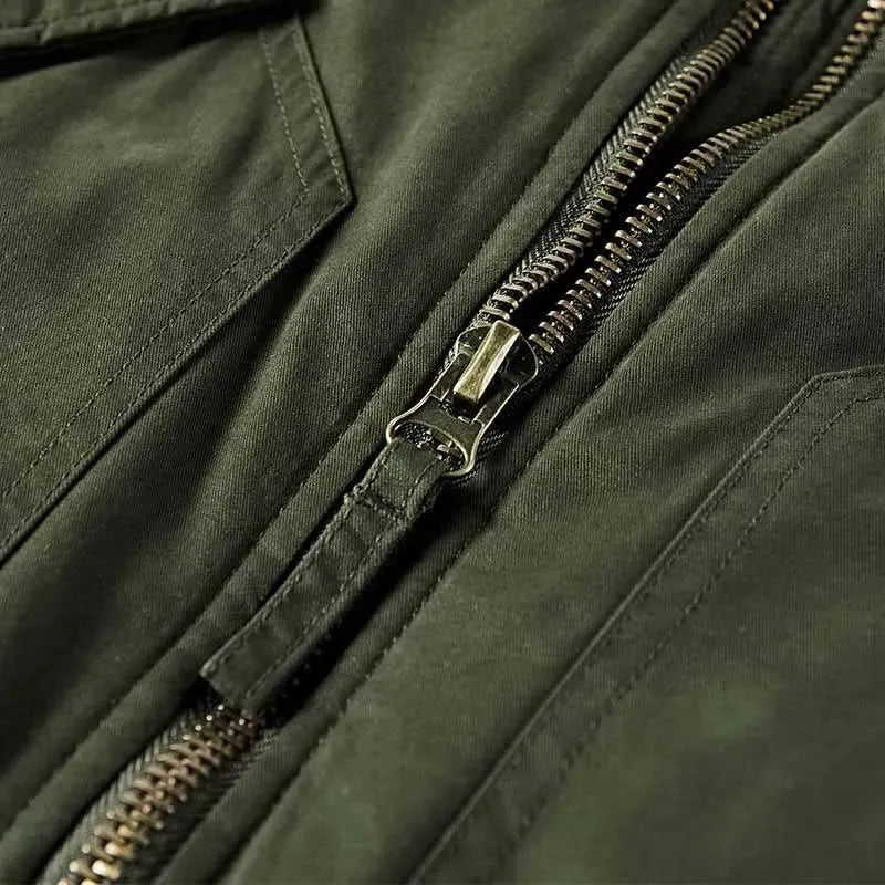 Men’s Quilted Bomber Jacket Casual Style
