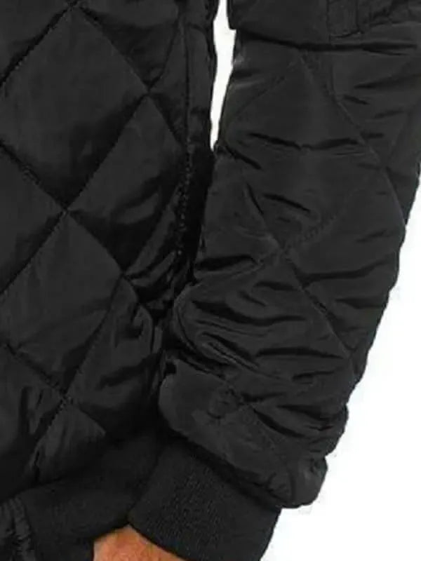 Men’s Quilted Bomber Jacket Insulated Style