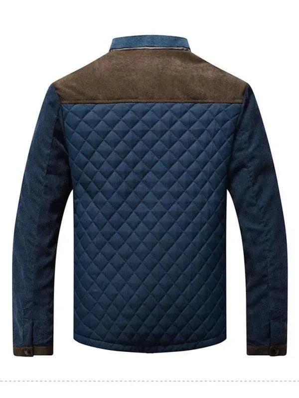 Men’s Quilted Jacket Button Front Style