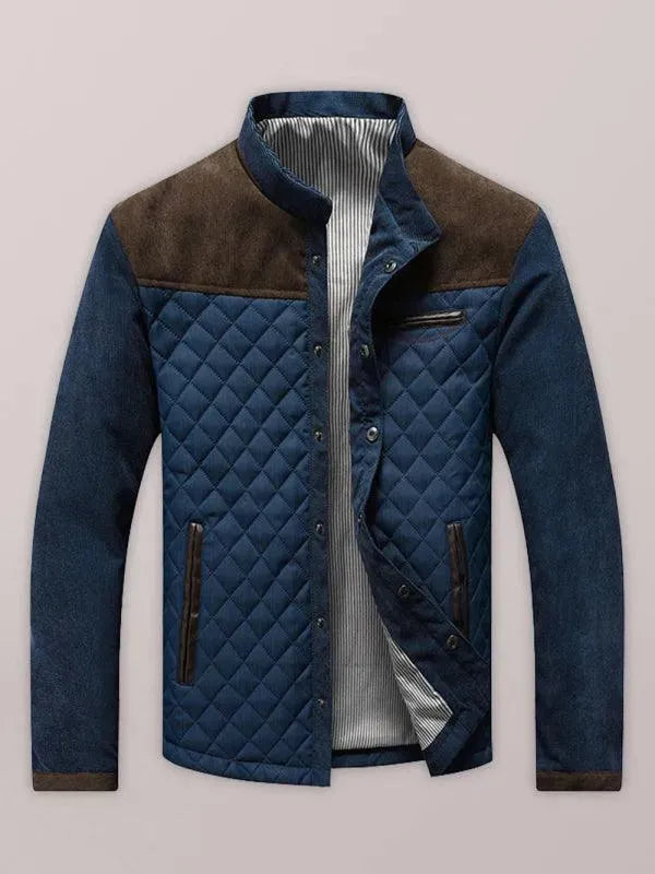 Men’s Quilted Jacket Button Front Style