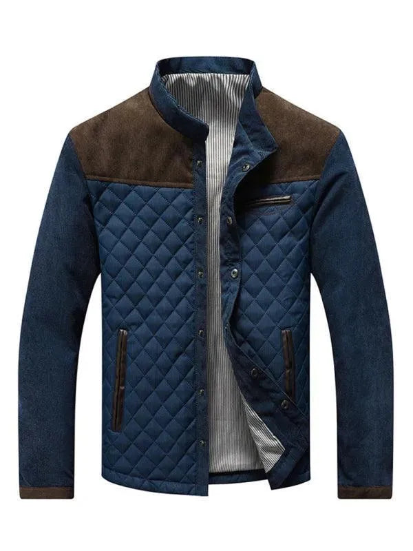 Men’s Quilted Jacket Button Front Style