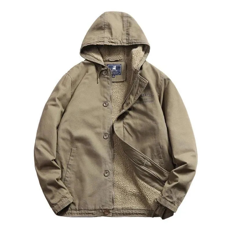Men’s Safari Parka Jacket Casual Style