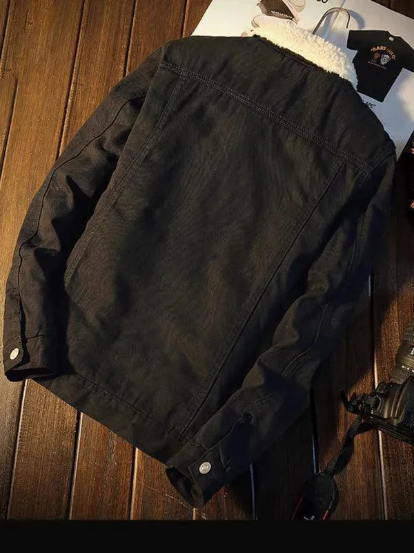Men’s Sherpa Trucker Jacket Warm Style
