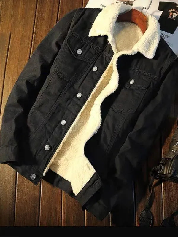Men’s Sherpa Trucker Jacket Warm Style