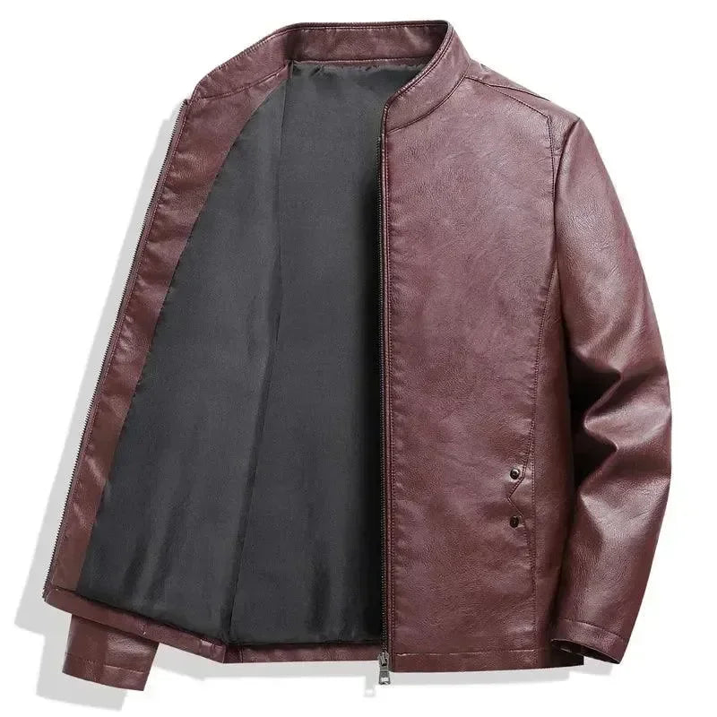 Men’s Slim Bomber Jacket Mandarin Collar Style