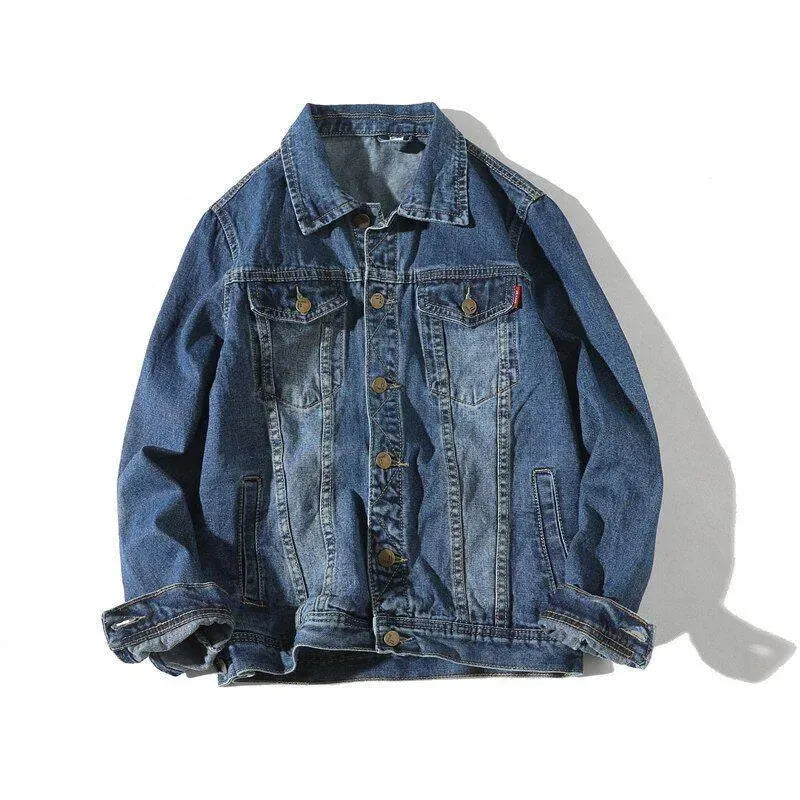 Men’s Slim Denim Jacket Casual Style