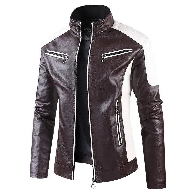 Men’s Stand Collar Jacket Slim Fit Style