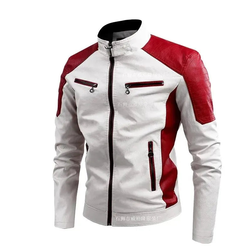 Men’s Stand Collar Jacket Slim Fit Style