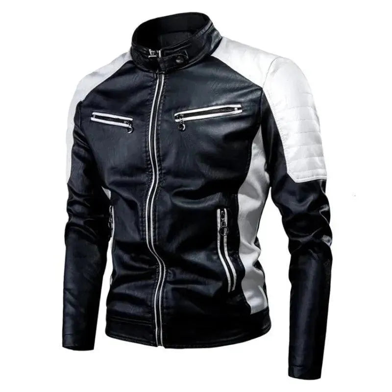 Men’s Stand Collar Jacket Slim Fit Style