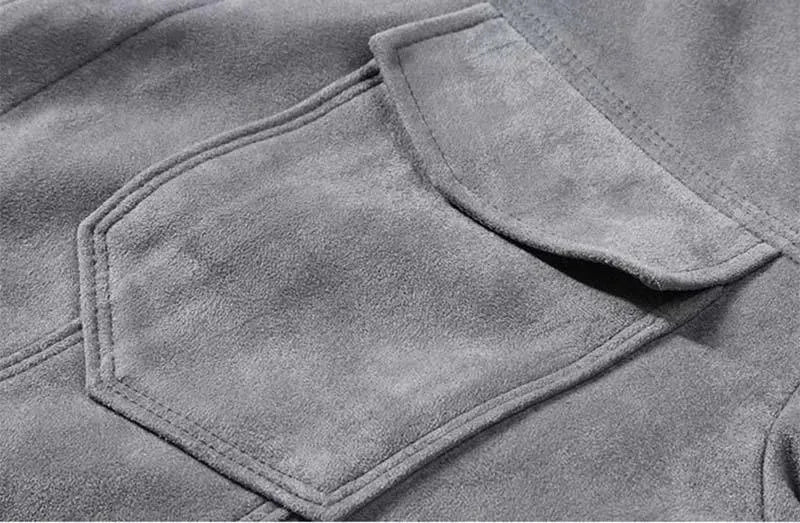 Men’s Suede Trucker Jacket Premium Style