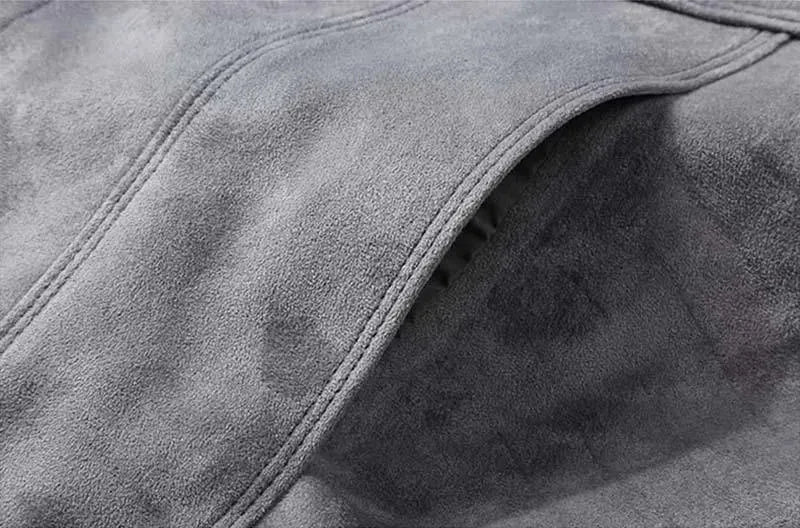 Men’s Suede Trucker Jacket Premium Style