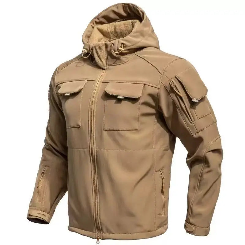 Men's Tactical Hooded Jacket Waterproof Outdoor Style