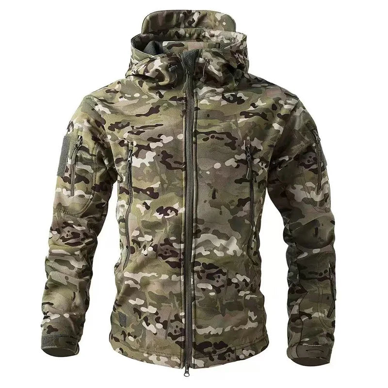 Men's Tactical Hooded Jacket Waterproof Outdoor Style