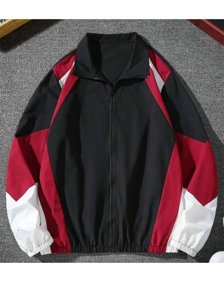 Men's Track Windbreaker Jacket Lightweight Sport Style