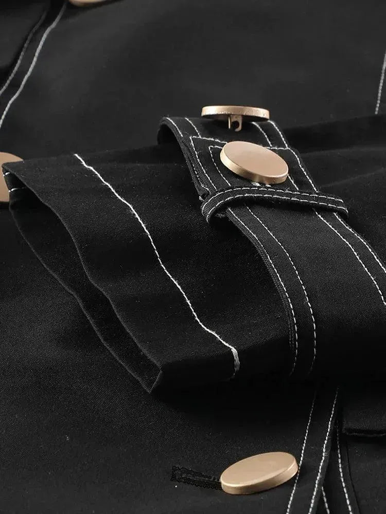 Men's Trench Coat Loose Fit Double Breasted Style