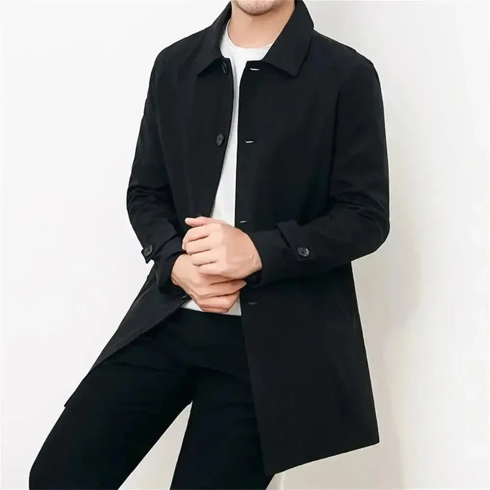 Men's Trench Coat Slim Fit Classic Design