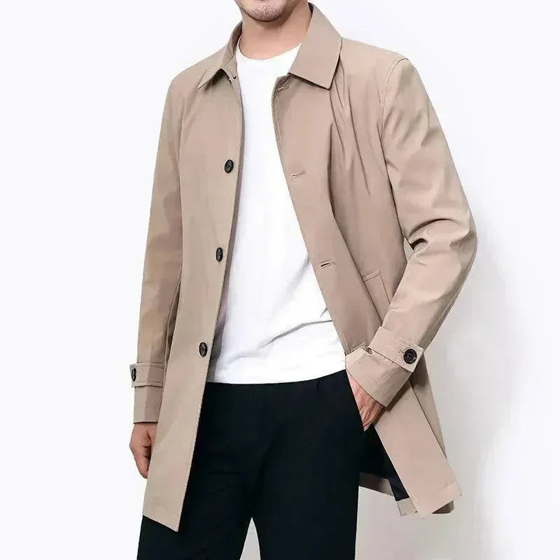 Men's Trench Coat Slim Fit Classic Design